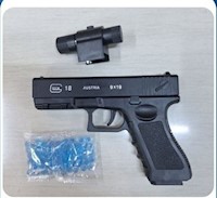 Pistola Hidrogel Glock Manual Negro